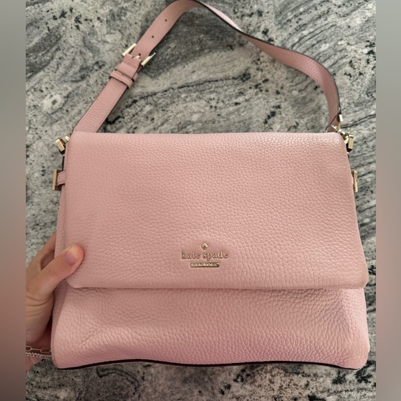 Kate Spade pink leather purse with duster bag - Picture 1 of 5
